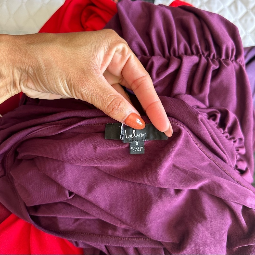 LULU’S EFFORTLESS MAGNETISM RUCHED ONE SHOULDER MAXI DRESS - Picture 15 of 15